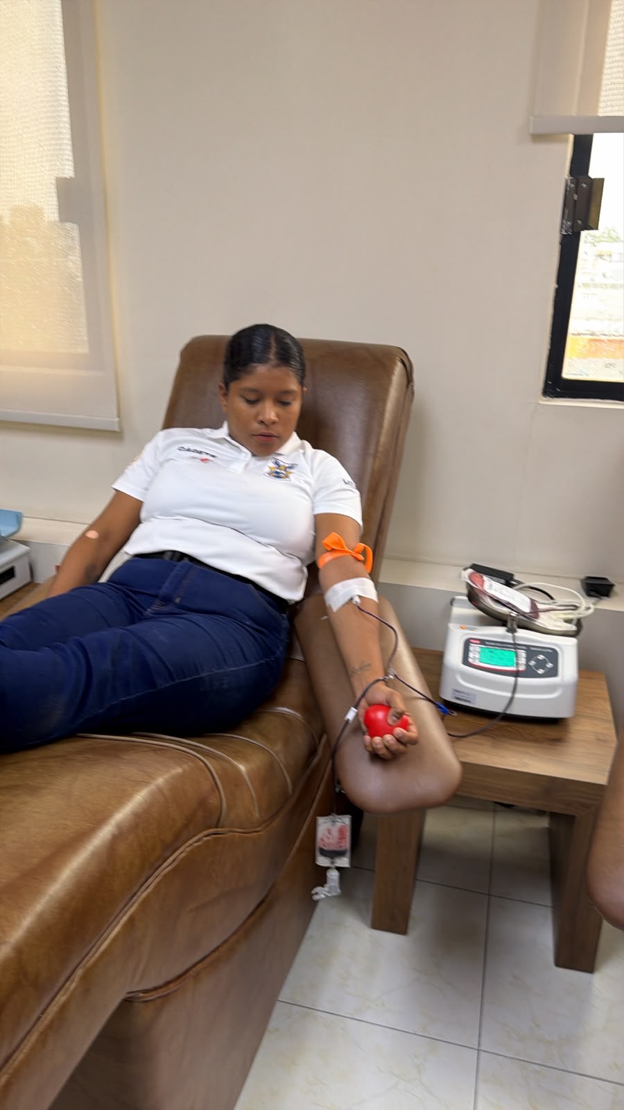 Cadetes de la Academia de Policía responden con solidaridad ante llamado para donar&nbsp;sangre