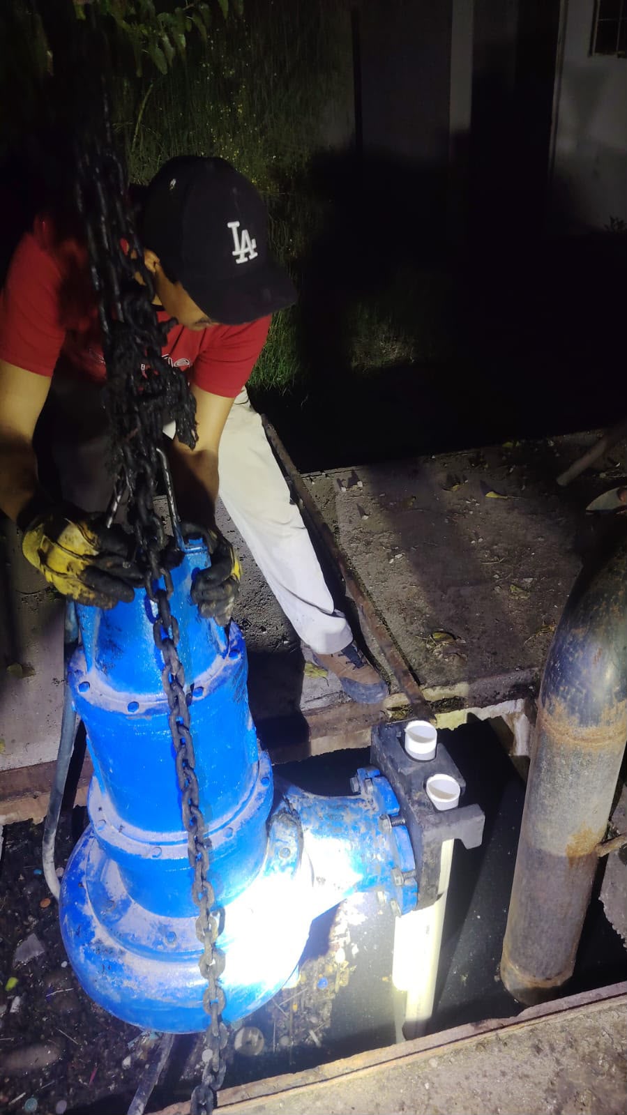 SAPAL REEMPLAZA BOMBA SUMERGIBLE EN CÁRCAMO DE CIUDAD&nbsp;JUÁREZ