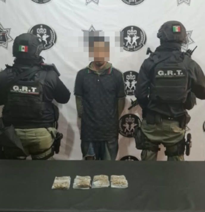 GRUPO DE REACCIÓN TORREÓN DETIENE A HOMBRE CON MARIHUANA