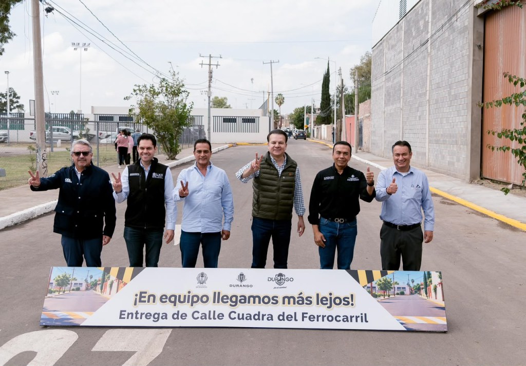Después de más de 50 años, la Cuadra del Ferrocarril estrena calle pavimentada y domo para las familias en los Lunes de Obra