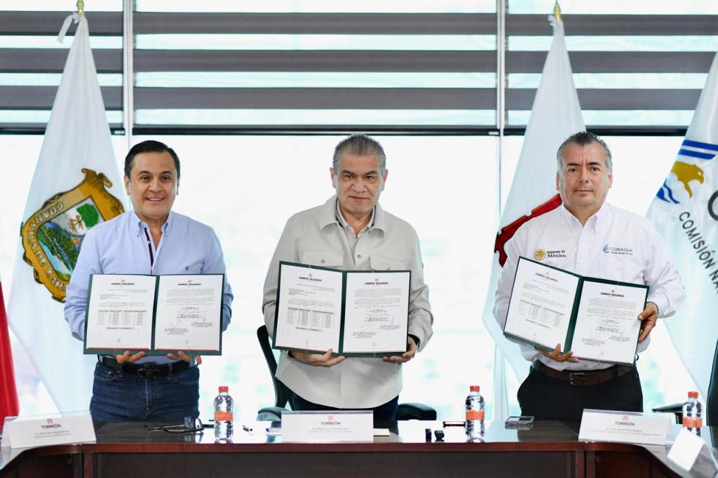 TORREÓN Y CONAGUA FIRMAN CONVENIO DE REGULARIZACIÓN FINANCIERA